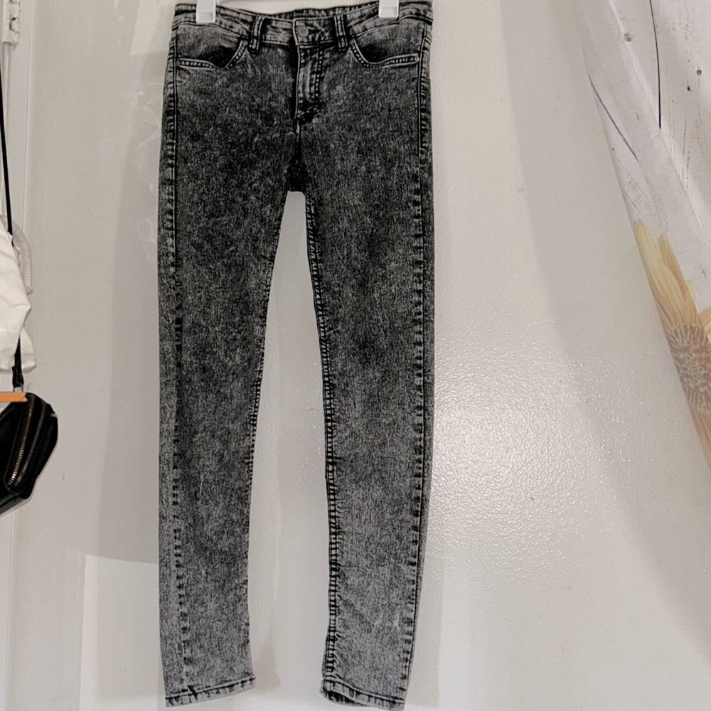 H&M acid wash pants
